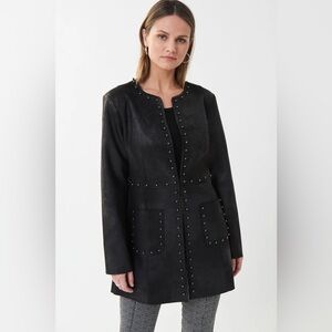 Joseph Ribkoff Black Studded Trim Jacket – Style 223932 – Size Small